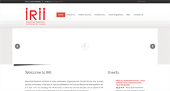 Desktop Screenshot of irii.co.in